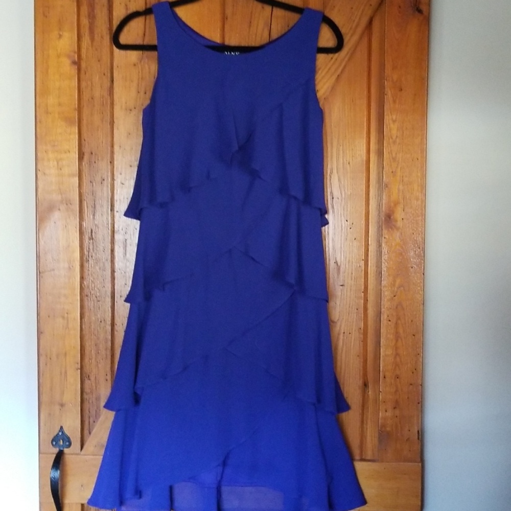 Sleeveless ruffle tiered dress